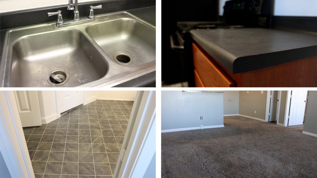 As the property manager, Neal Verma often replaces the flooring, countertops and faucets.