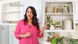 Watch Amitha Verma's styling tips on small, open bookshelves using her spring home decor haul of 2022 new arrivals from Village Antiques.