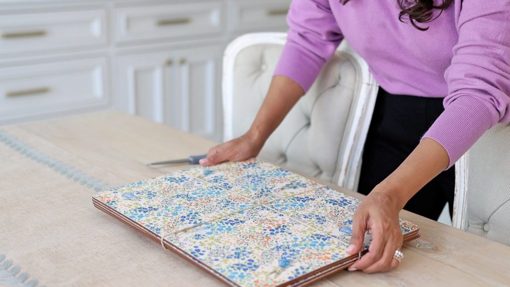 In addition to a table runner, Amitha Verma also adds one more layer to her flat surfaces with a set of placemats.