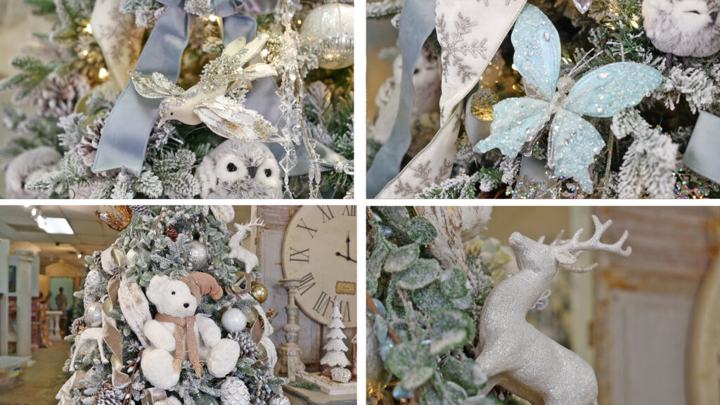 Amitha Verma styles her 2022 Christmas trees with birds, butterflies, teddy bears, owls, deer and more.